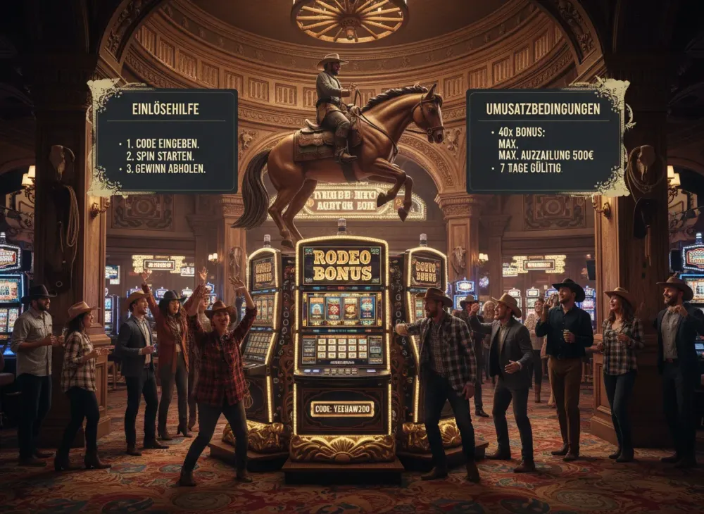 Rodeo slot bonus code Einlösehilfe und Umsatzbedingungen