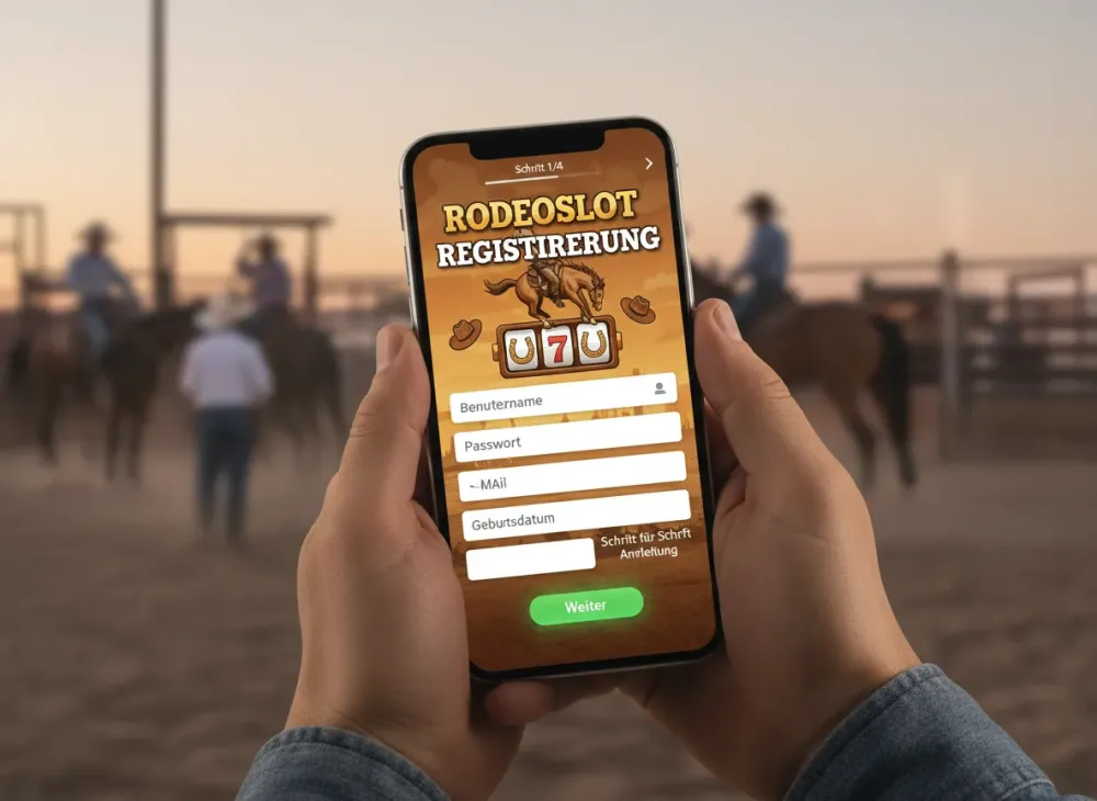 Rodeoslot registrierung Schritt für Schritt Anleitung